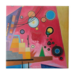 Kandinsky - Heavy Red Kakelplatta