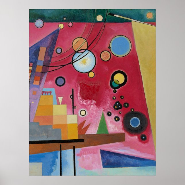 Kandinsky - Heavy Red Poster (Framsidan)
