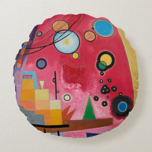 Kandinsky - Heavy Red Rund Kudde