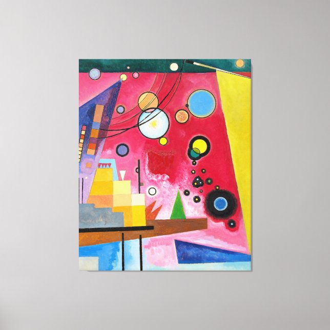 KANDINSKY - HEAVY RED (Schweres Rot) - 1924 - Canvastryck (Framsida)