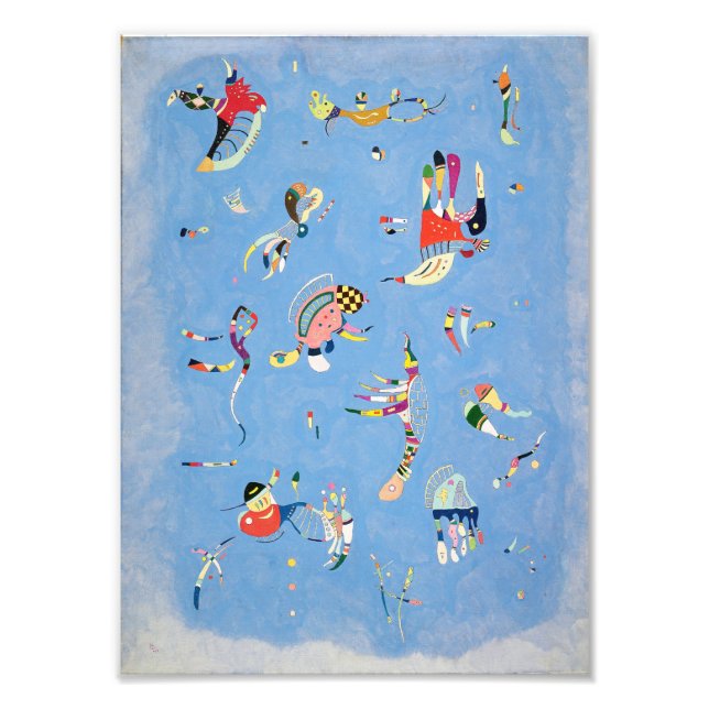 Kandinsky Himlar Blue Fototryck (Framsidan)