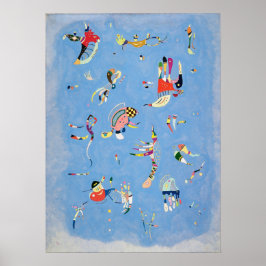 Kandinsky Himlar Blue Poster
