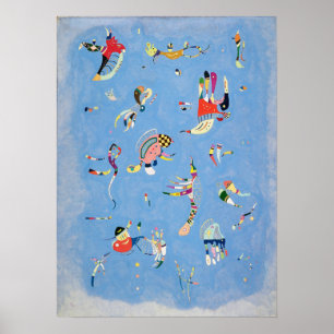 Kandinsky Himlar Blue Poster