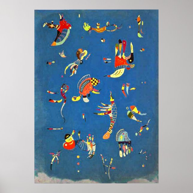 Kandinsky - Himlar Blue Poster (Framsidan)