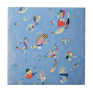 Kandinsky himmelblått belägger med tegel kakelplatta