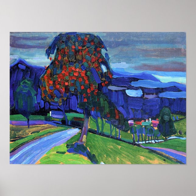 Kandinsky - Höst i Murnau, Poster (Framsidan)