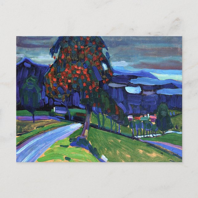 Kandinsky - Hösten i Murnau Vykort (Framsida)