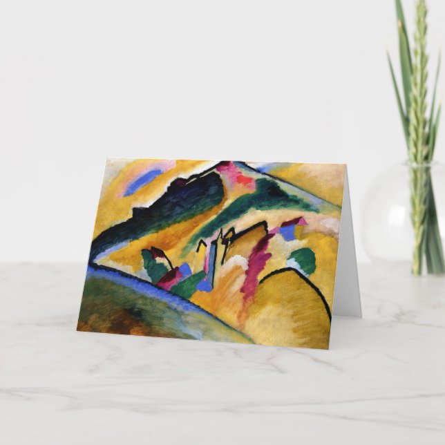 Kandinsky - Höstlandskap, populär målning, Kort (Framsida)