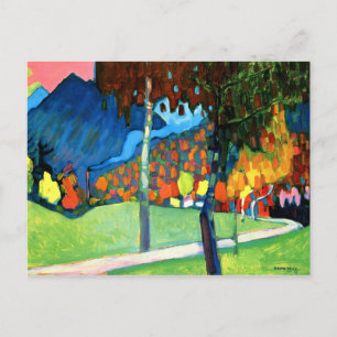 Kandinsky - Höststudie i Oberau Postercard Vykort