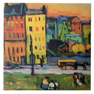 Kandinsky - Hus i München, Kakelplatta