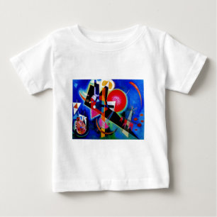 Kandinsky i Blå Abstrakt Målning T Shirt