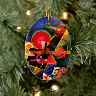 Kandinsky - I blå berömd teckning Julgransprydnad Keramik