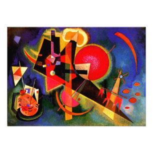 Kandinsky - I blå, populär målning Fototryck