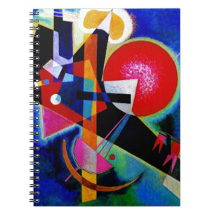 Kandinsky i Blue Abstrakt Painting Anteckningsbok