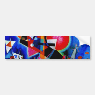 Kandinsky i Blue Abstrakt Painting Bildekal