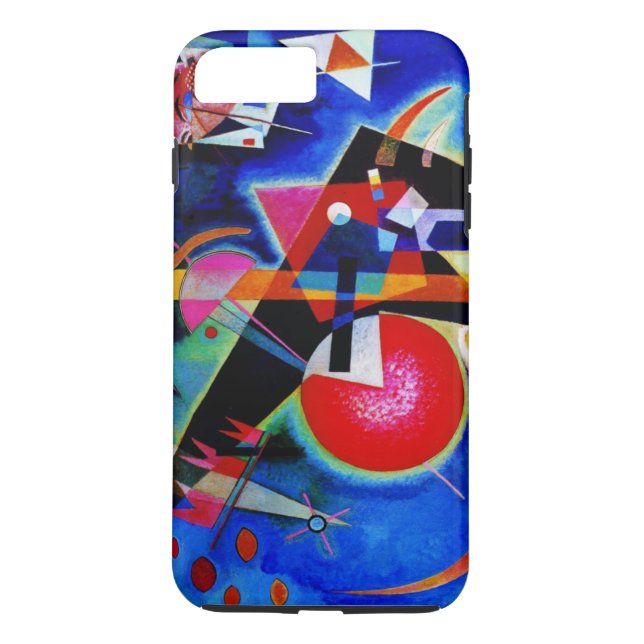Kandinsky i Blue Abstrakt Painting Case-Mate iPhone Skal (Baksida)
