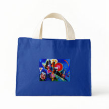 Kandinsky i Blue Abstrakt Painting