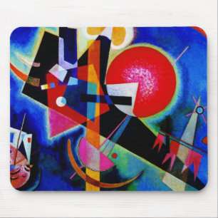 Kandinsky i Blue Abstrakt Painting Musmatta