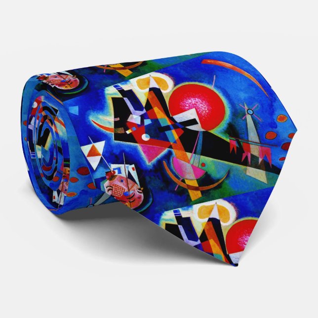Kandinsky i Blue Abstrakt Painting Slips (Rullad)