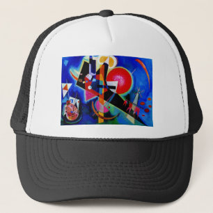 Kandinsky i Blue Abstrakt Painting Truckerkeps