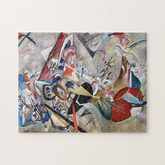 Kandinsky i Grått Puzzle Pussel (Horisontell)