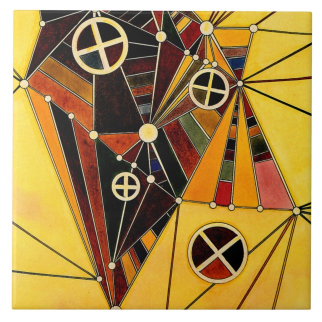 Kandinsky - i nätverket kakelplatta (Framsidan)