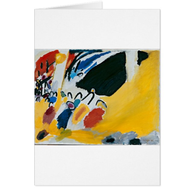 Kandinsky Impression III Konsert Abstrakt Painting Hälsningskort (Framsidan)
