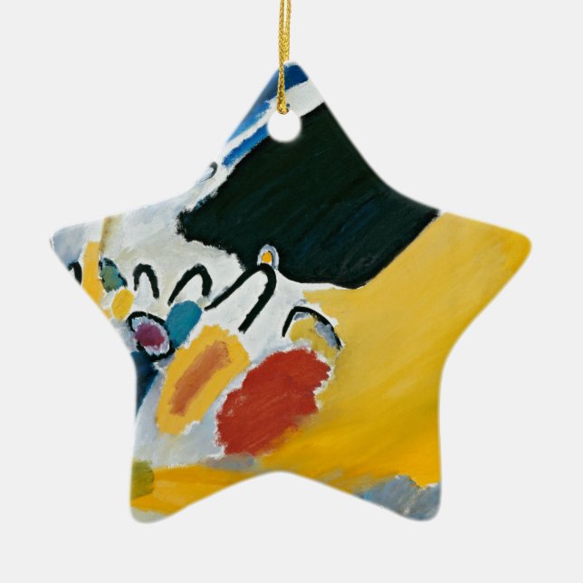 Kandinsky Impression III Konsert Abstrakt Painting Julgransprydnad Keramik (Framsidan)