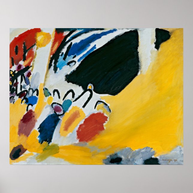 Kandinsky Impression III Konsert Abstrakt Painting Poster (Framsidan)