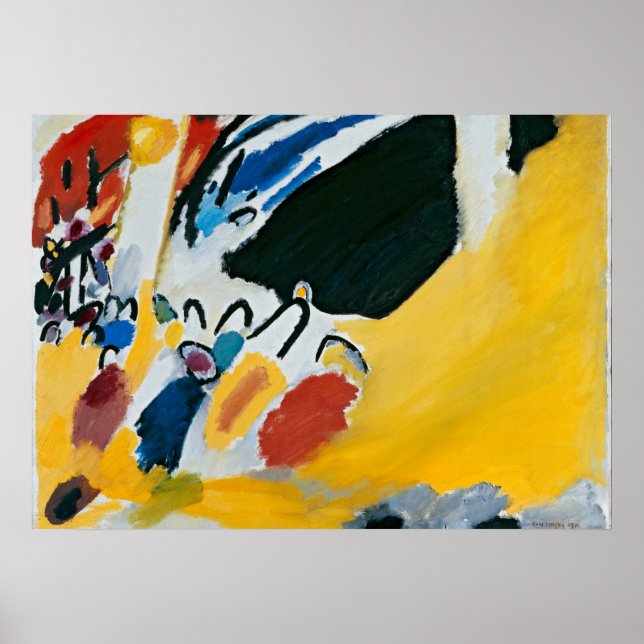 Kandinsky Impression III Konsert Abstrakt Painting Poster (Framsidan)