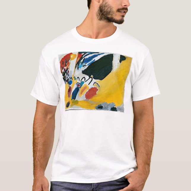 Kandinsky Impression III Konsert Abstrakt Painting T-shirt (Framsida)