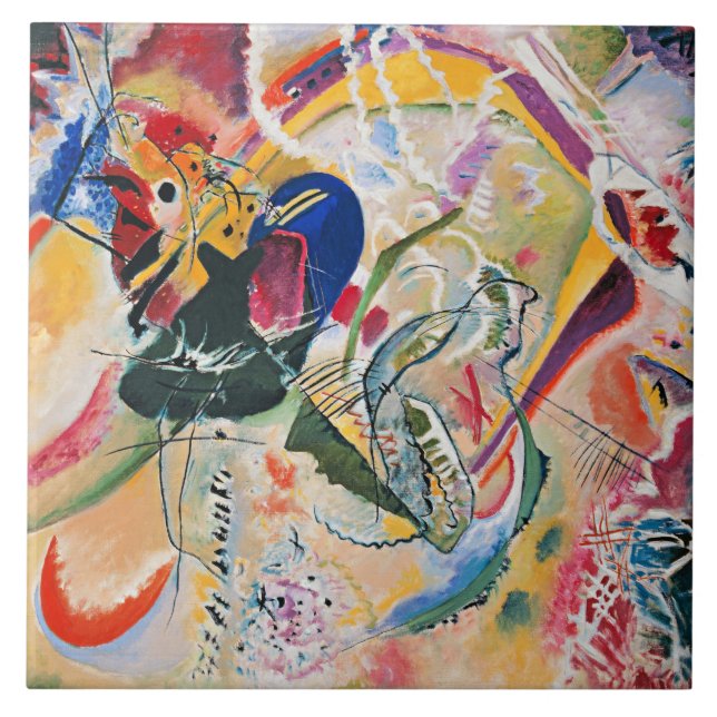 Kandinsky - improvisation 35 kakelplatta (Framsidan)