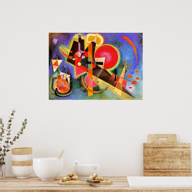 Kandinsky - In Blue, abstract art, Poster (Kök)