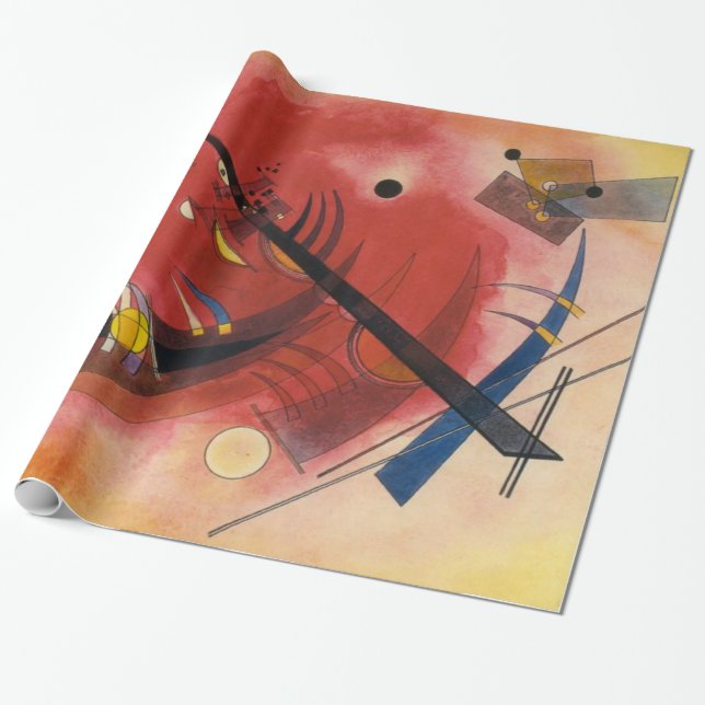 Kandinsky Inner Simmering Abstrakt Artwork Presentpapper (Utrullad)