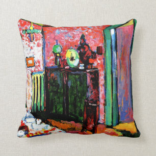 Kandinsky: Insida, My Dining Room, 1909 Kudde