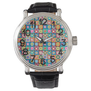 Kandinsky-inspirerade cirklar armbandsur