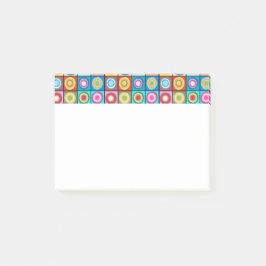 Kandinsky-inspirerade cirklar post-it block
