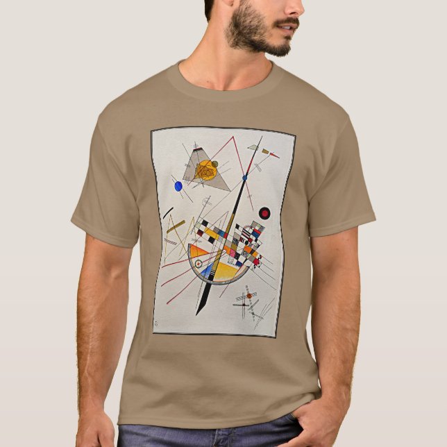 Kandinsky - känsliga spänningar t shirt (Framsida)