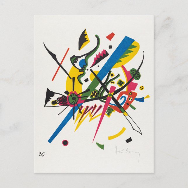 Kandinsky - Kleine Welten 1 (Små Världar 1) Vykort (Framsida)