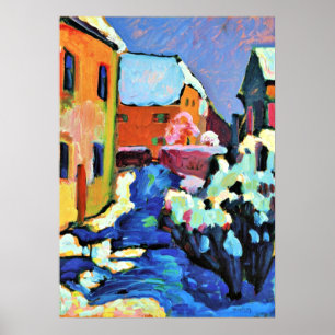 Kandinsky - Kochel, Graveyard och Rectory Poster