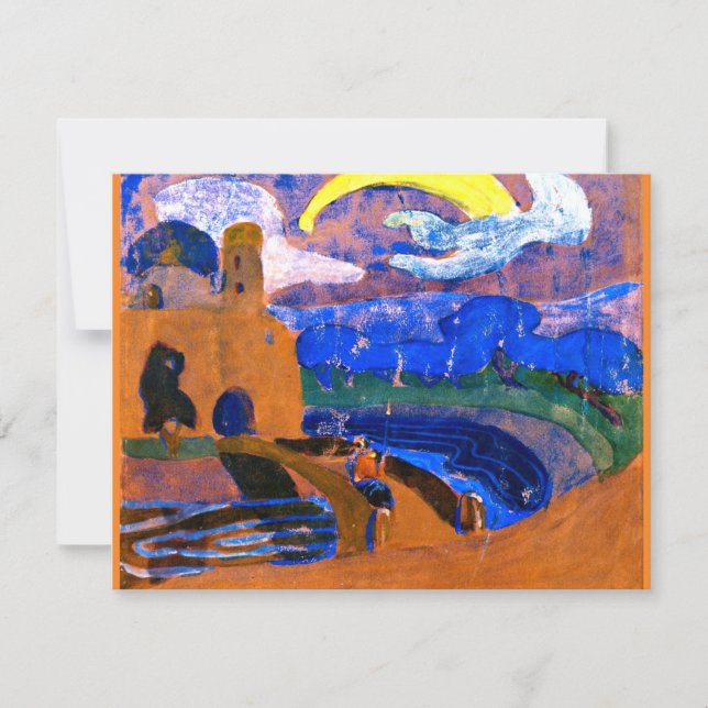 Kandinsky - Kometfärgad abstrakt Kort (Framsida)