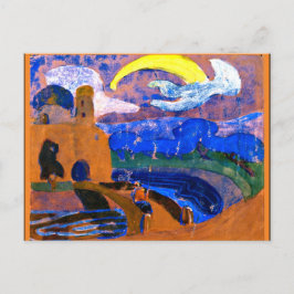 Kandinsky - Kometfärgad abstrakt Vykort