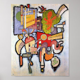 Kandinsky - Komplex, Enkel, abstrakt konst målning Poster
