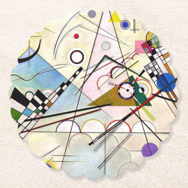 Kandinsky Komposition 8 Underlägg Papper (Framsida)