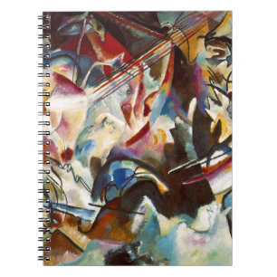 Kandinsky Komposition VI Abstrakt målning Anteckningsbok Med Spiral