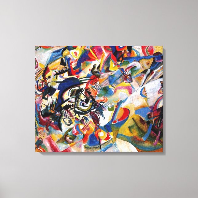 Kandinsky Komposition VII Abstrakt Målning Canvastryck (Framsida)