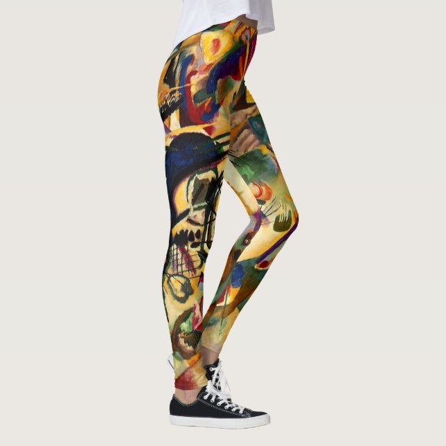 Kandinsky - Komposition VII Leggings (Höger)