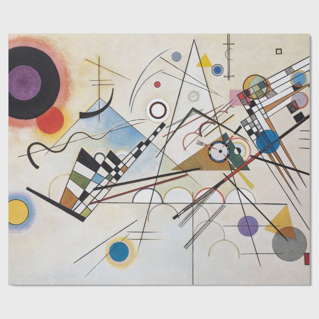 Kandinsky Komposition VIII Abstrakt Konst Presentpapper (Platt)