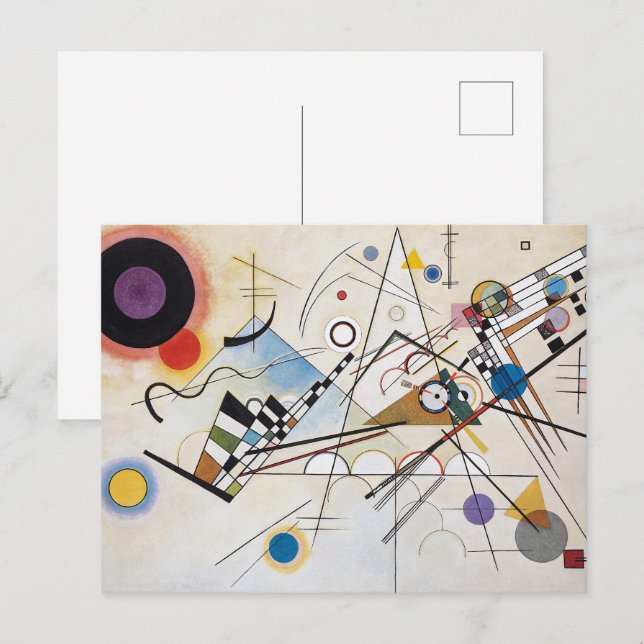 Kandinsky Komposition VIII Abstrakt Konst Vykort (Fram/baksida)