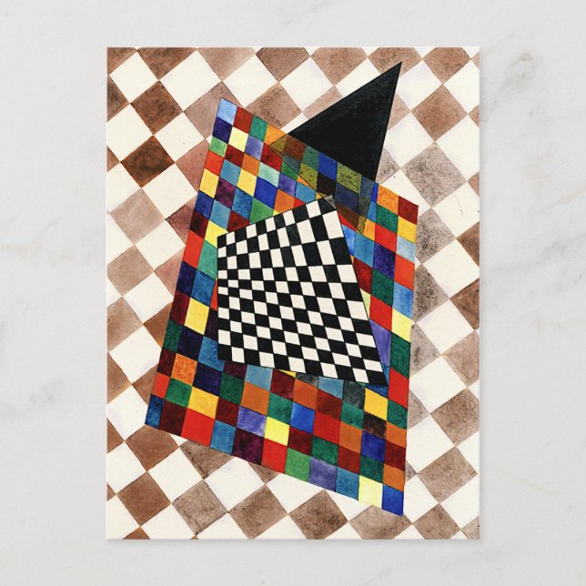 Kandinsky - Kontrollerad, färgstark abstrakt konst Vykort (Framsida)